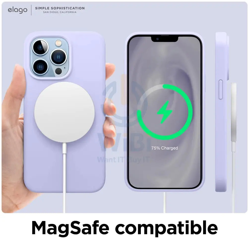 Elago iPhone 13 Pro Soft Silicone Case - purple Accessories > Mobiles & Tablets > Mobiles > Screen Protectors & Covers