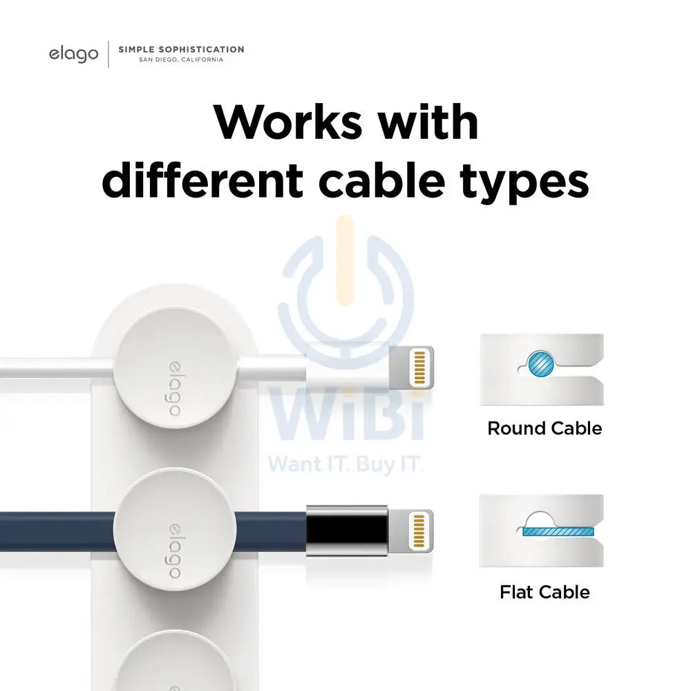 Elago Magnetic Cable Management Buttons - White Accessories > Other Accessories