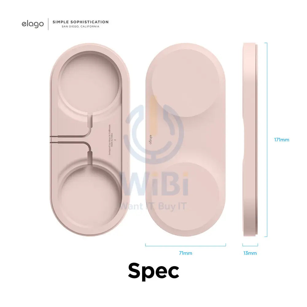 Elago Magsafe Charging Hub Duo - Sand Pink Accessories > Power Adapters