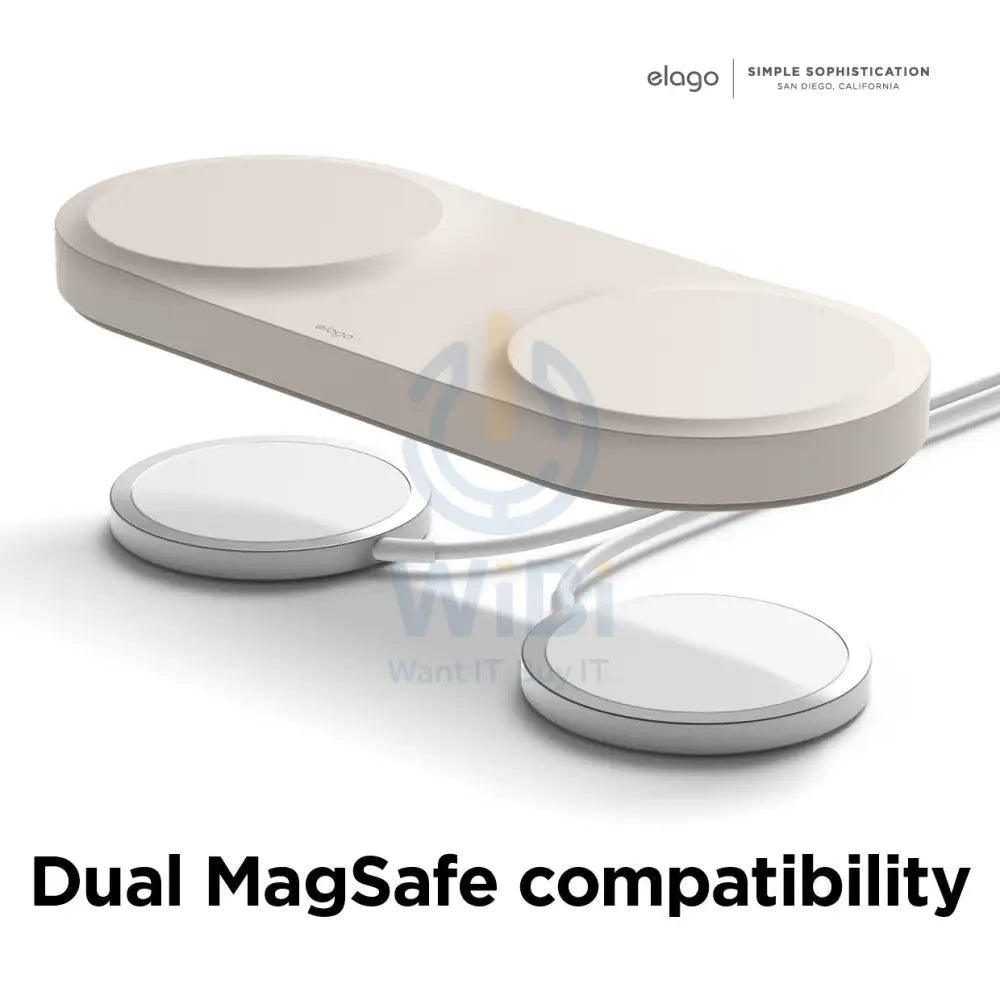 Elago Magsafe Charging Hub Duo - Stone Accessories > Power Adapters