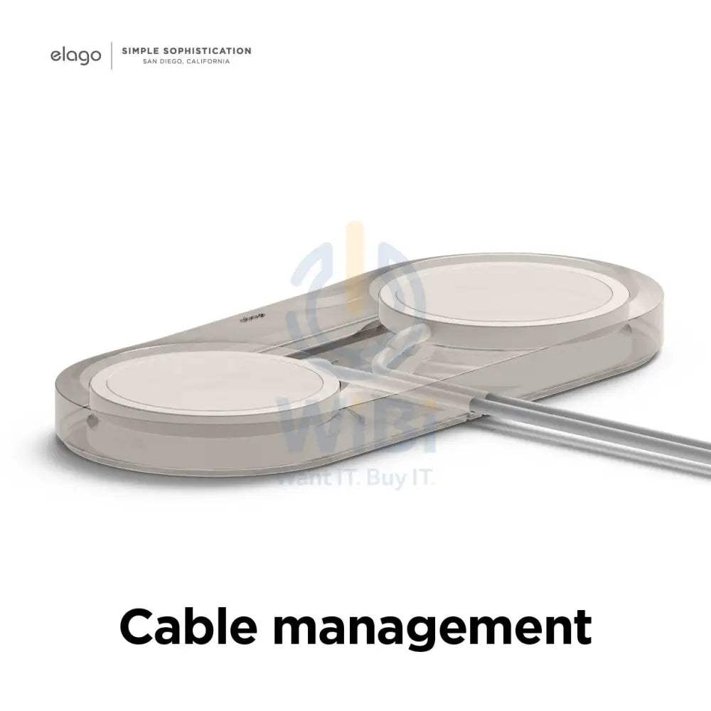 Elago Magsafe Charging Hub Duo - Stone Accessories > Power Adapters