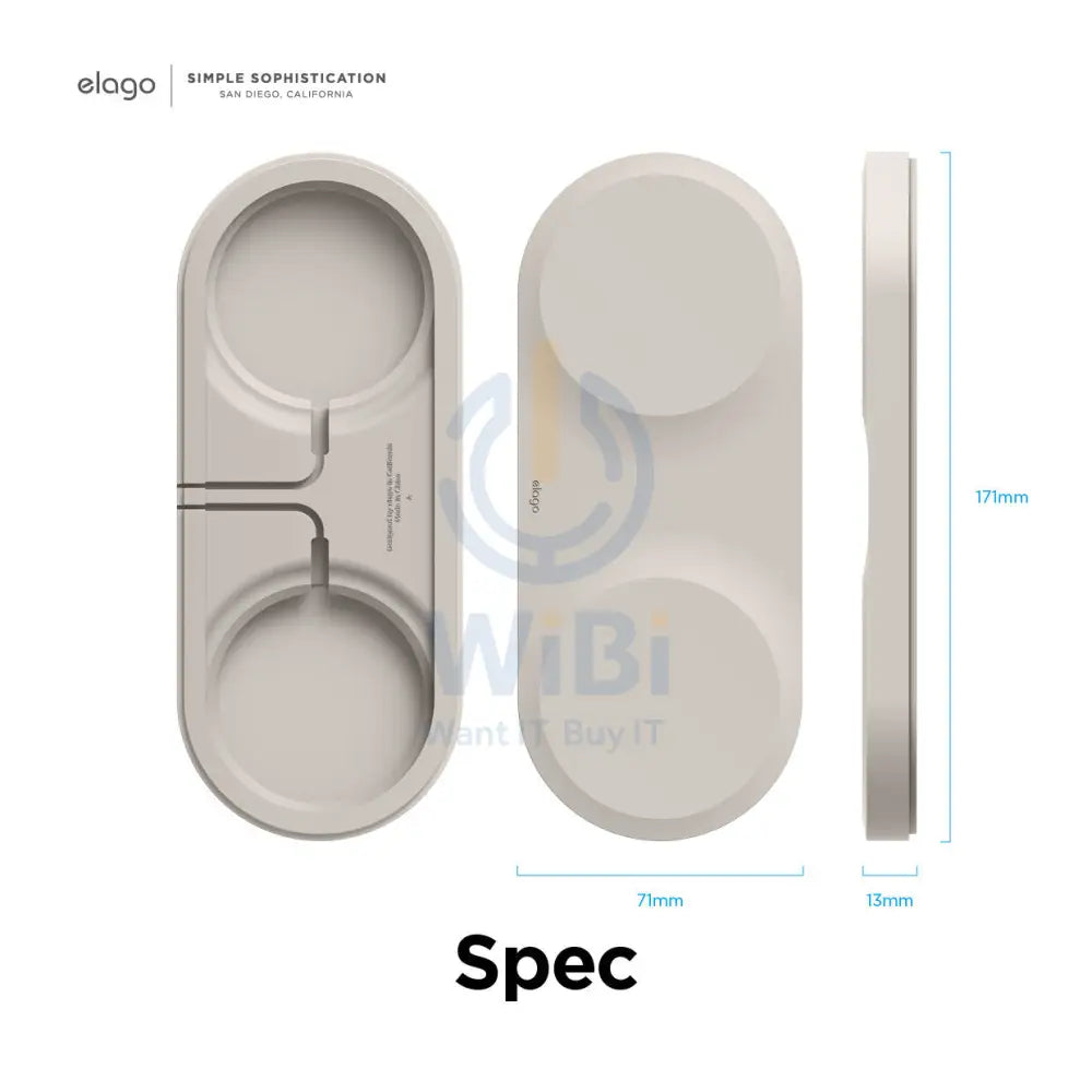 Elago Magsafe Charging Hub Duo - Stone Accessories > Power Adapters