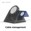 Elago MagSafe Charging MS5 Duo (Compatible with MagSafe Charger & Apple Watch Charger) - Dark Grey / Jean Indigo - Dark