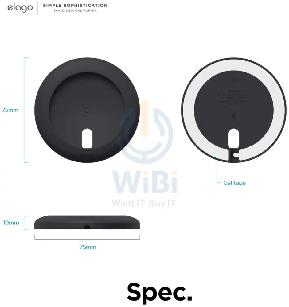Elago Magsafe Charging Pad - Black Accessories > Power Adapters