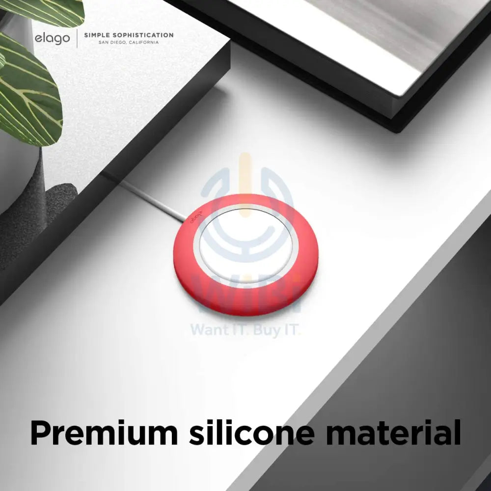 Elago Magsafe Charging Pad - Red Accessories > Power Adapters