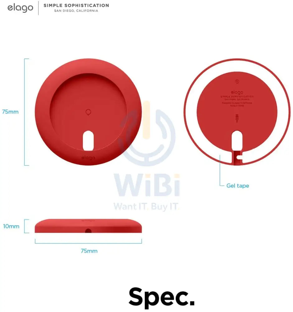 Elago Magsafe Charging Pad - Red Accessories > Power Adapters