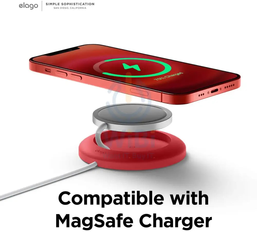 Elago Magsafe Charging Pad - Red Accessories > Power Adapters