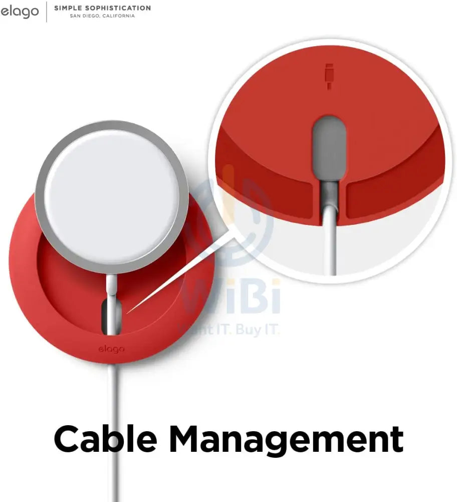 Elago Magsafe Charging Pad - Red Accessories > Power Adapters