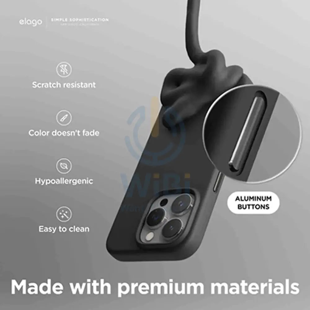 Elago MagSafe Magnetic Silicone Case - Apple iPhone 15 Pro / Black Accessories > Mobiles & Tablets > Mobiles