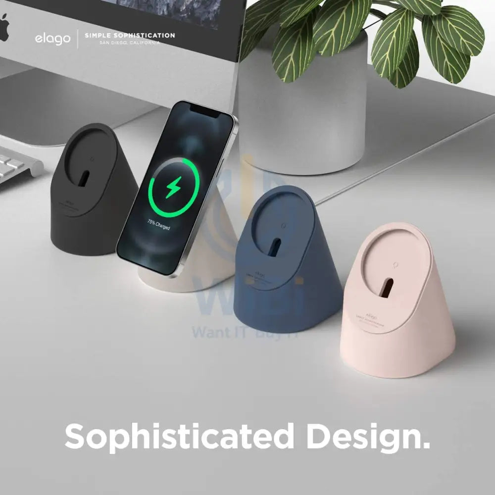 Elago MS1 Charging Stand for MagSafe - Black Accessories > Mobiles & Tablets > Mobiles > Mobile Holder / Stands