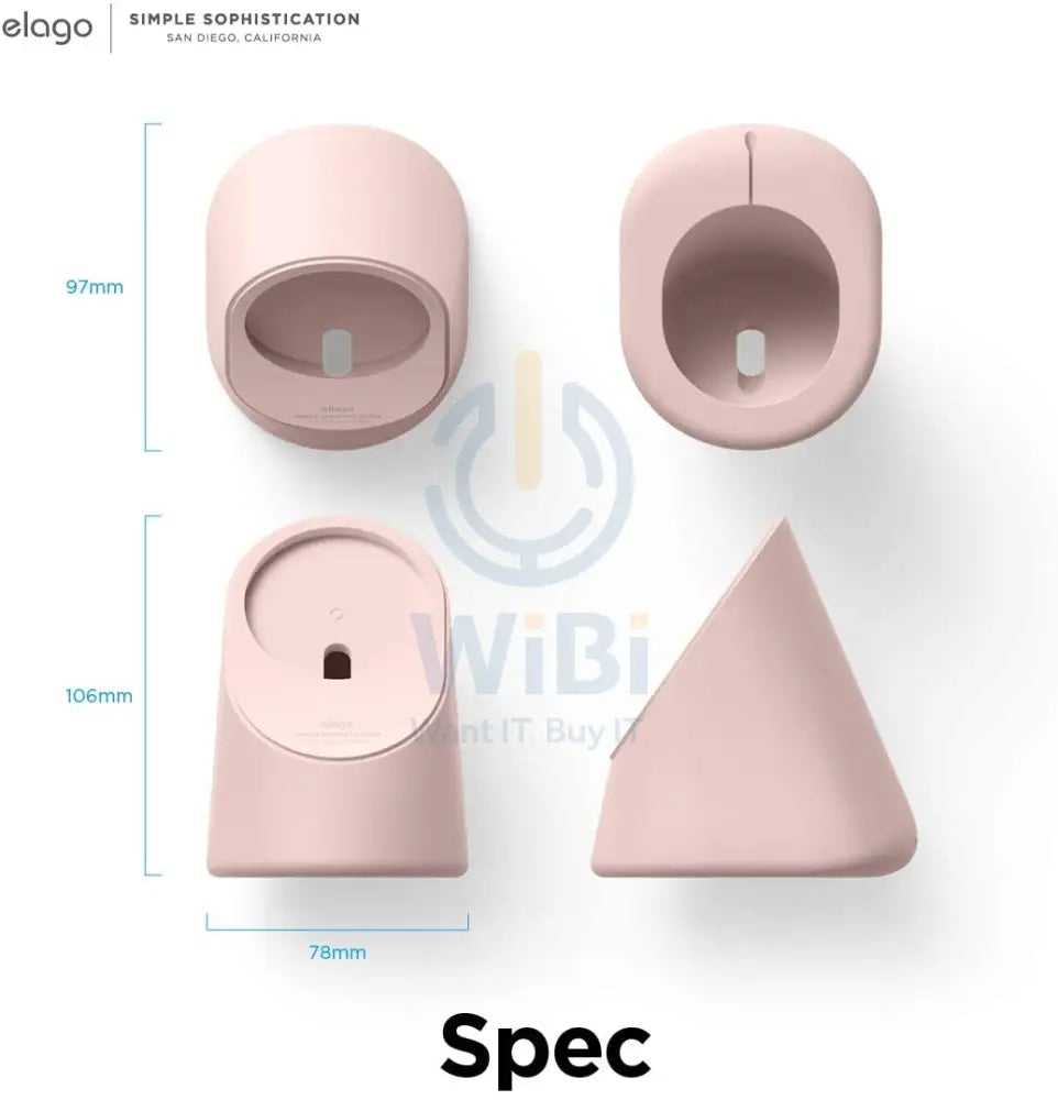 Elago MS1 Charging Stand for MagSafe - Sand Pink Accessories > Mobiles & Tablets > Mobiles > Mobile Holder / Stands