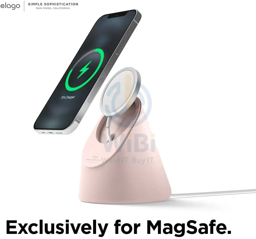 Elago MS1 Charging Stand for MagSafe - Sand Pink Accessories > Mobiles & Tablets > Mobiles > Mobile Holder / Stands