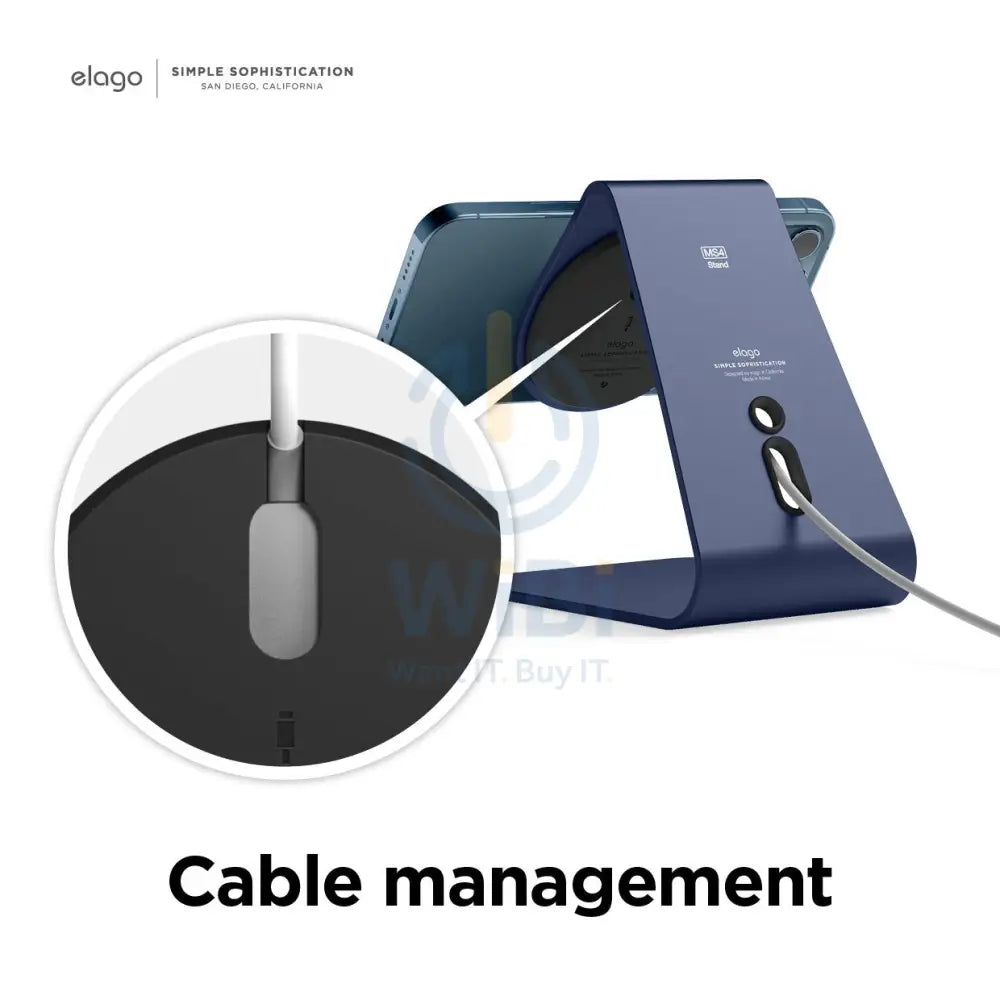 Elago MS4 Aluminum Charging Stand for MagSafe - Jean Indigo Accessories > Mobiles & Tablets > Mobiles > Mobile Holder