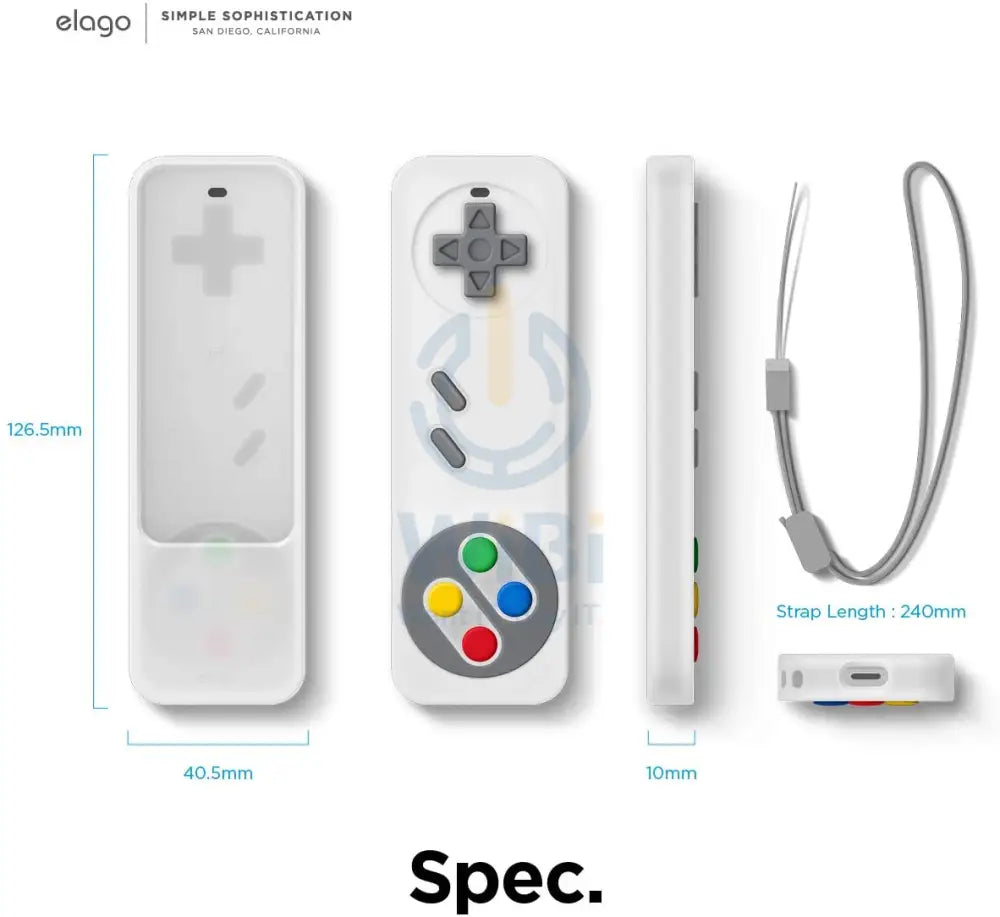 Elago R4 Retro Case for Apple TV Siri Remote (Lanyard Included) - Nightglow Blue Accessories > Smart Devices > Smart TV