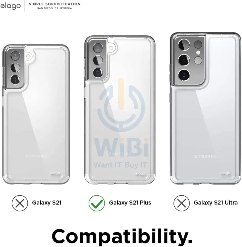 Elago Samsung Galaxy S21 Plus Hybrid Case - Transparent Accessories > Mobiles & Tablets > Mobiles > Screen Protectors &