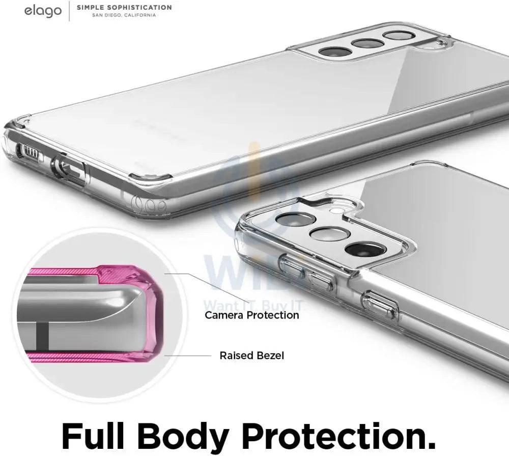 Elago Samsung Galaxy S21 Plus Hybrid Case - Transparent Accessories > Mobiles & Tablets > Mobiles > Screen Protectors &