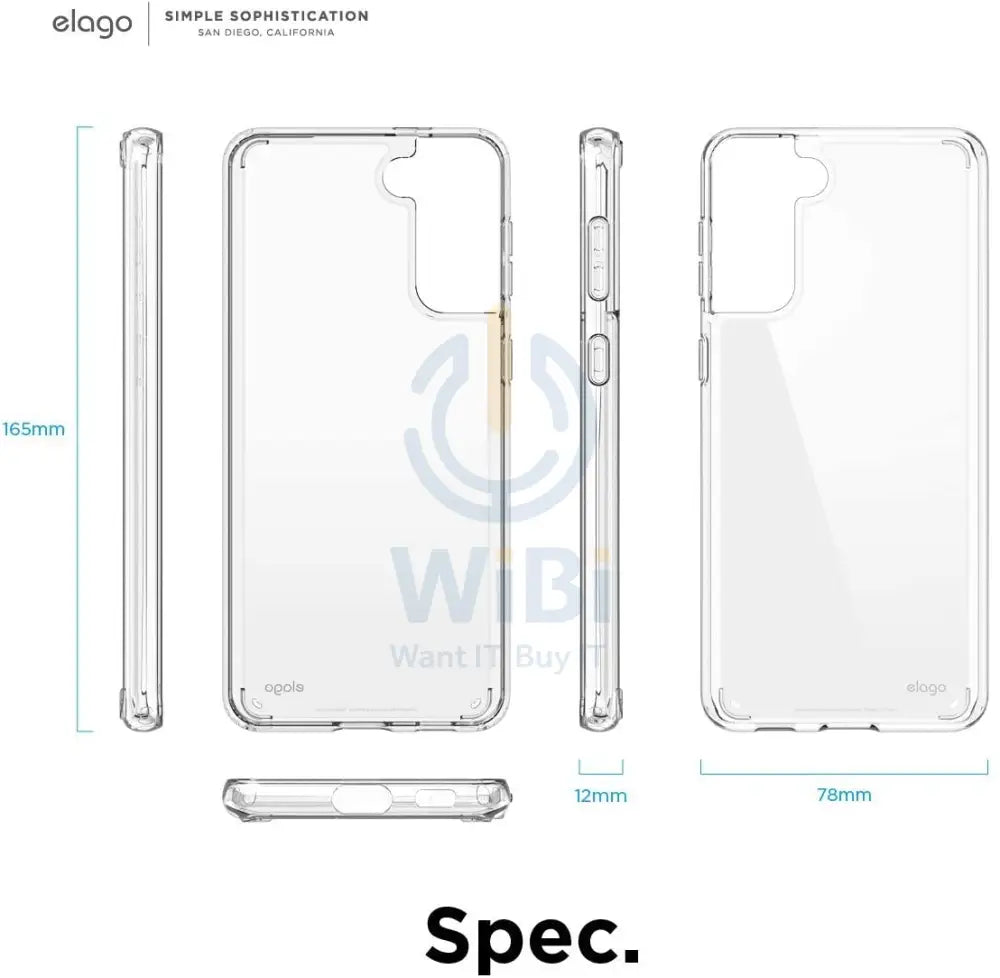 Elago Samsung Galaxy S21 Plus Hybrid Case - Transparent Accessories > Mobiles & Tablets > Mobiles > Screen Protectors &