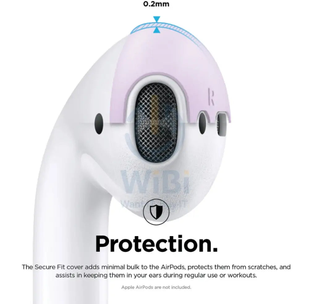 Elago Secure Fit covers - Apple Airpods 1 & 2 / Lovely Pink/Lavender / Pack Of 2 Accessories > Mobiles & Tablets