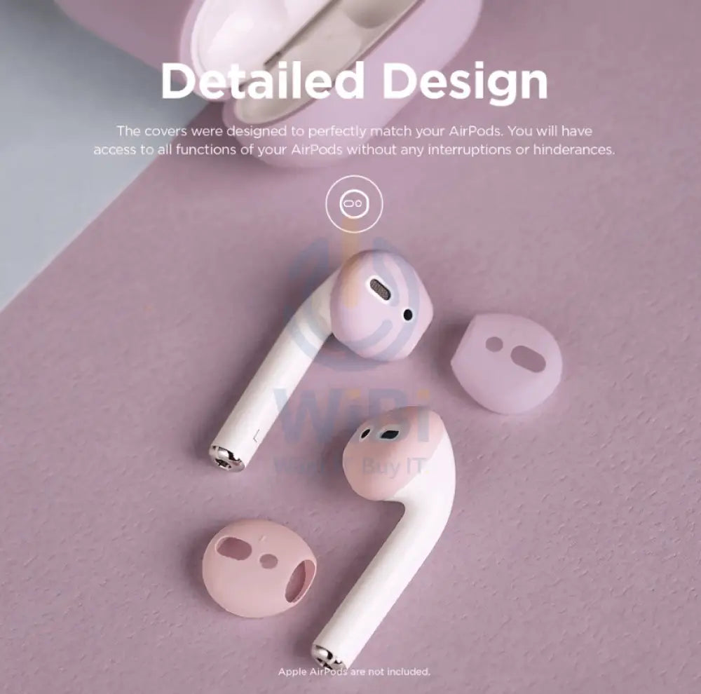 Elago Secure Fit covers - Apple Airpods 1 & 2 / Lovely Pink/Lavender / Pack Of 2 Accessories > Mobiles & Tablets