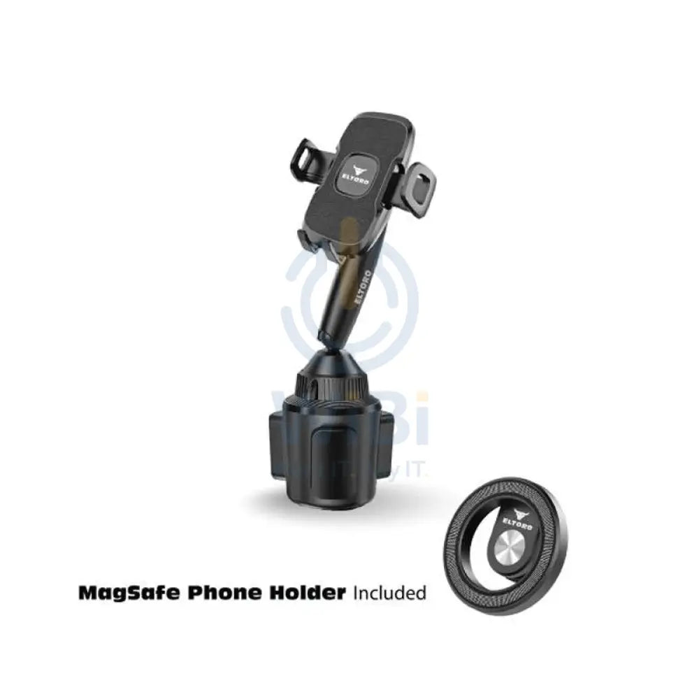 Eltoro Car Cup Holder Phone Mount with Magsafe Phone Holder – Black Accessories > Mobiles & Tablets > Mobiles > Mobile