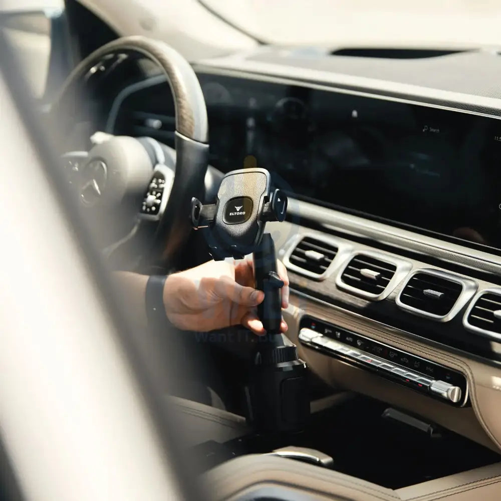 Eltoro Car Cup Holder Phone Mount with Magsafe Phone Holder – Black Accessories > Mobiles & Tablets > Mobiles > Mobile