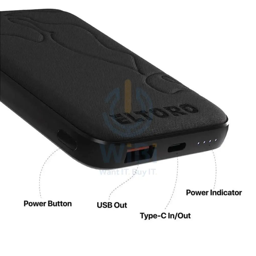 Eltoro Charge Mate Power Bank 10000mAh 20W – Black Accessories > Power Bank