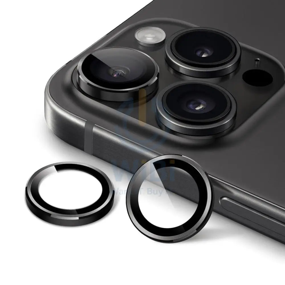 Eltoro Individual Ar Metal Rings Camera Lens Protector for iPhone 15 Pro / 15 Pro Max - Black Accessories > Mobiles &