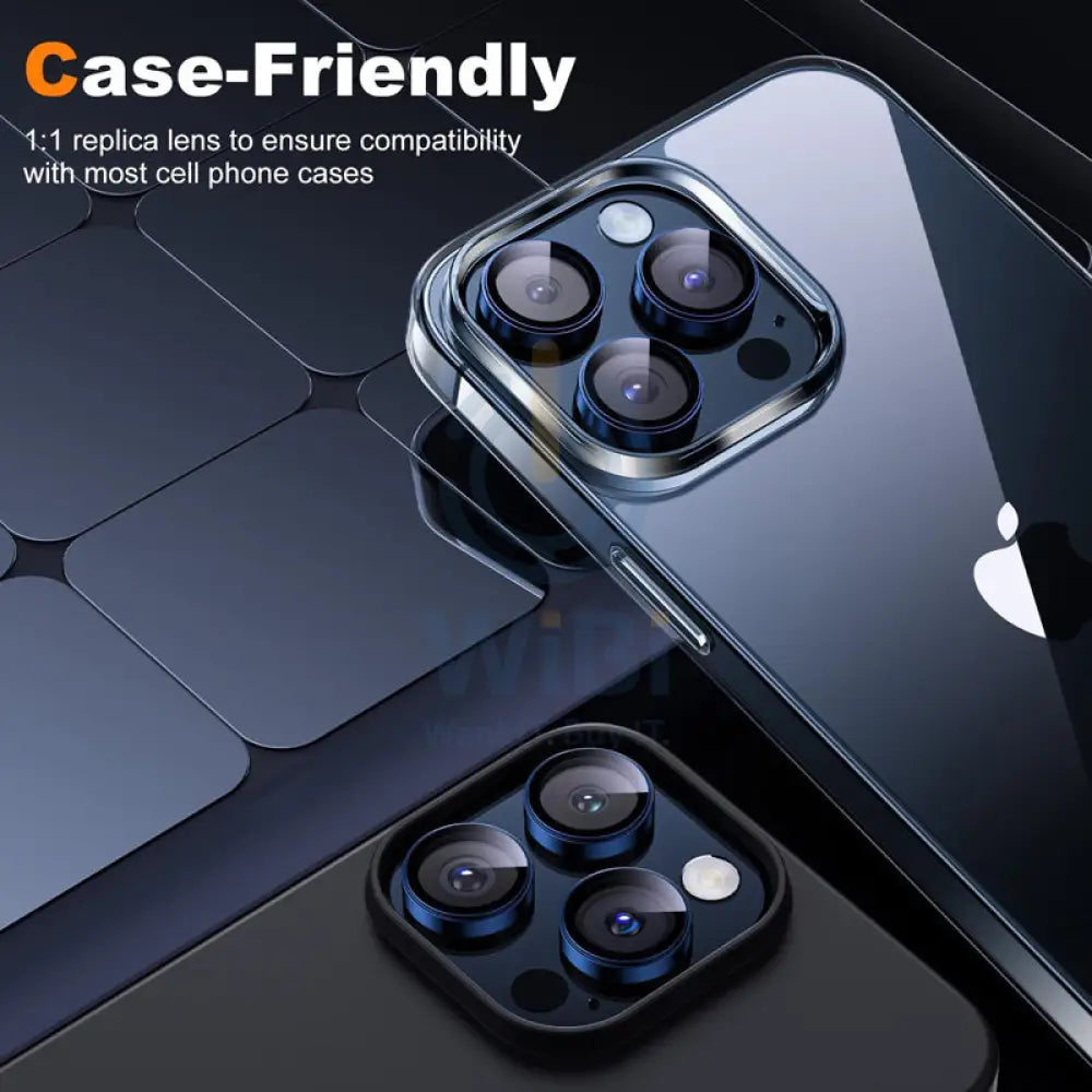 Eltoro Individual Ar Metal Rings Camera Lens Protector for iPhone 15 Pro / 15 Pro Max - Blue Accessories > Mobiles &