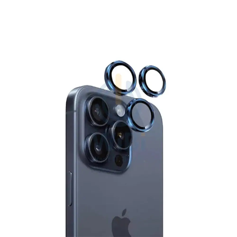 Eltoro Individual Ar Metal Rings Camera Lens Protector for iPhone 15 Pro / 15 Pro Max - Blue Accessories > Mobiles &