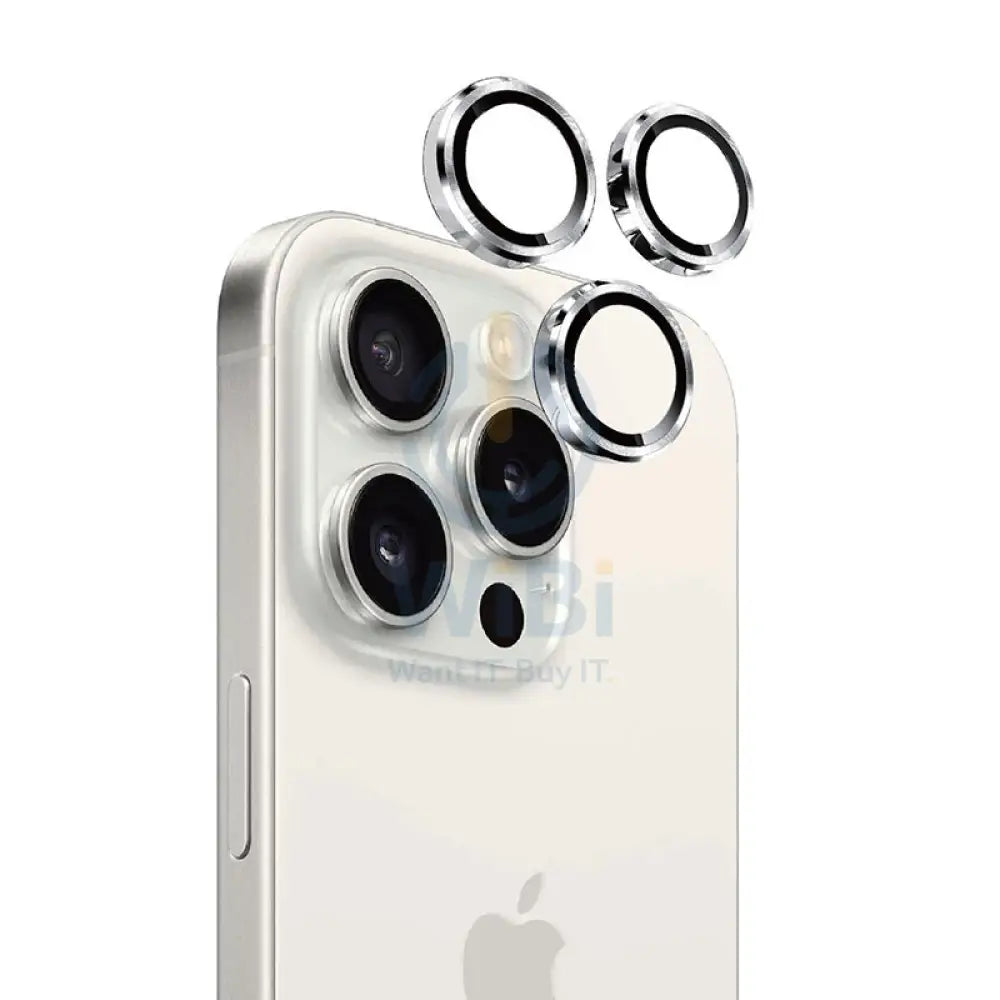 Eltoro Individual Ar Metal Rings Camera Lens Protector for iPhone 15 Pro / 15 Pro Max - Natural Titanium Accessories >