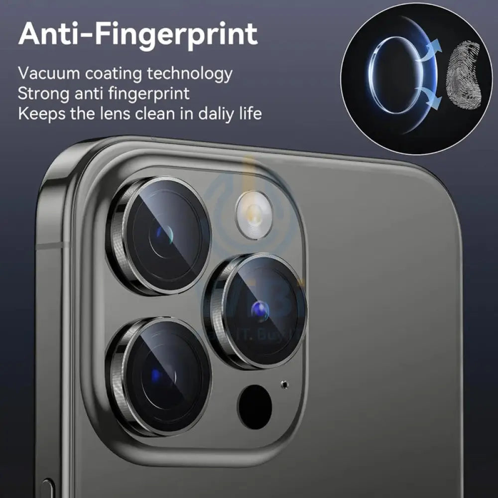 Eltoro Individual Ar Metal Rings Camera Lens Protector for iPhone 15 Pro / 15 Pro Max - Natural Titanium Accessories >