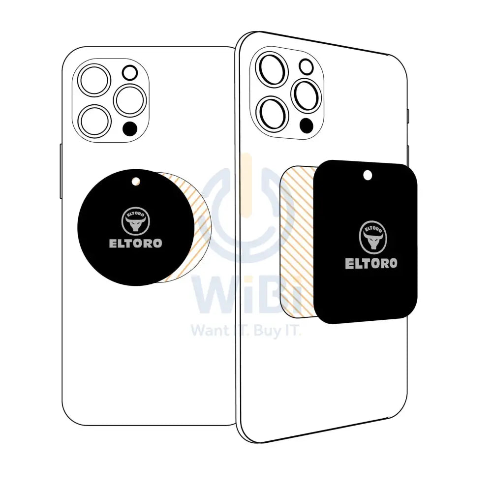 Eltoro Magnetic Metal Plates – Black Accessories > Mobiles & Tablets > Mobiles > Mobile Holder / Stands > Offer Zone