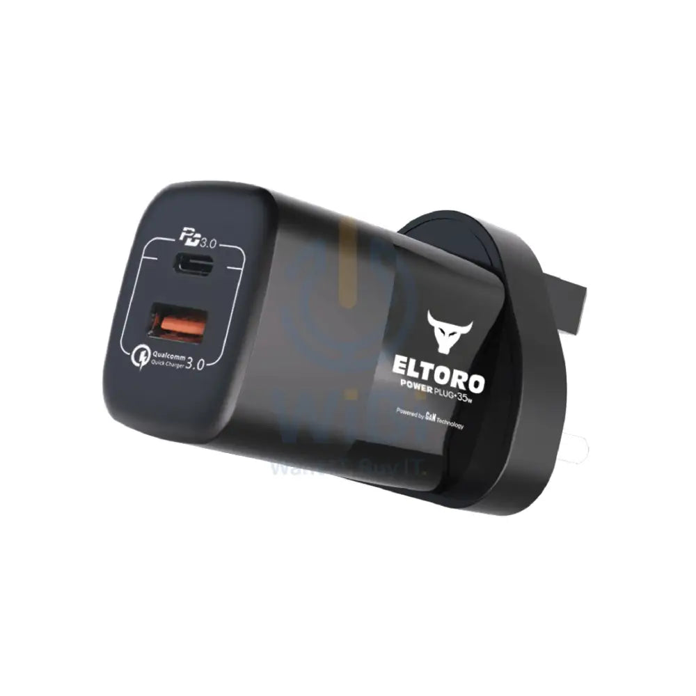 Eltoro Power Plug + 35W PD3.0 QC3.0 - Black Accessories > Power Adapters