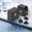Eltoro Power Plug Home Charger with Travel Plug - 65W / GaN Tech / PD3.0 & QC3.0 / Black Accessories > Power Adapters