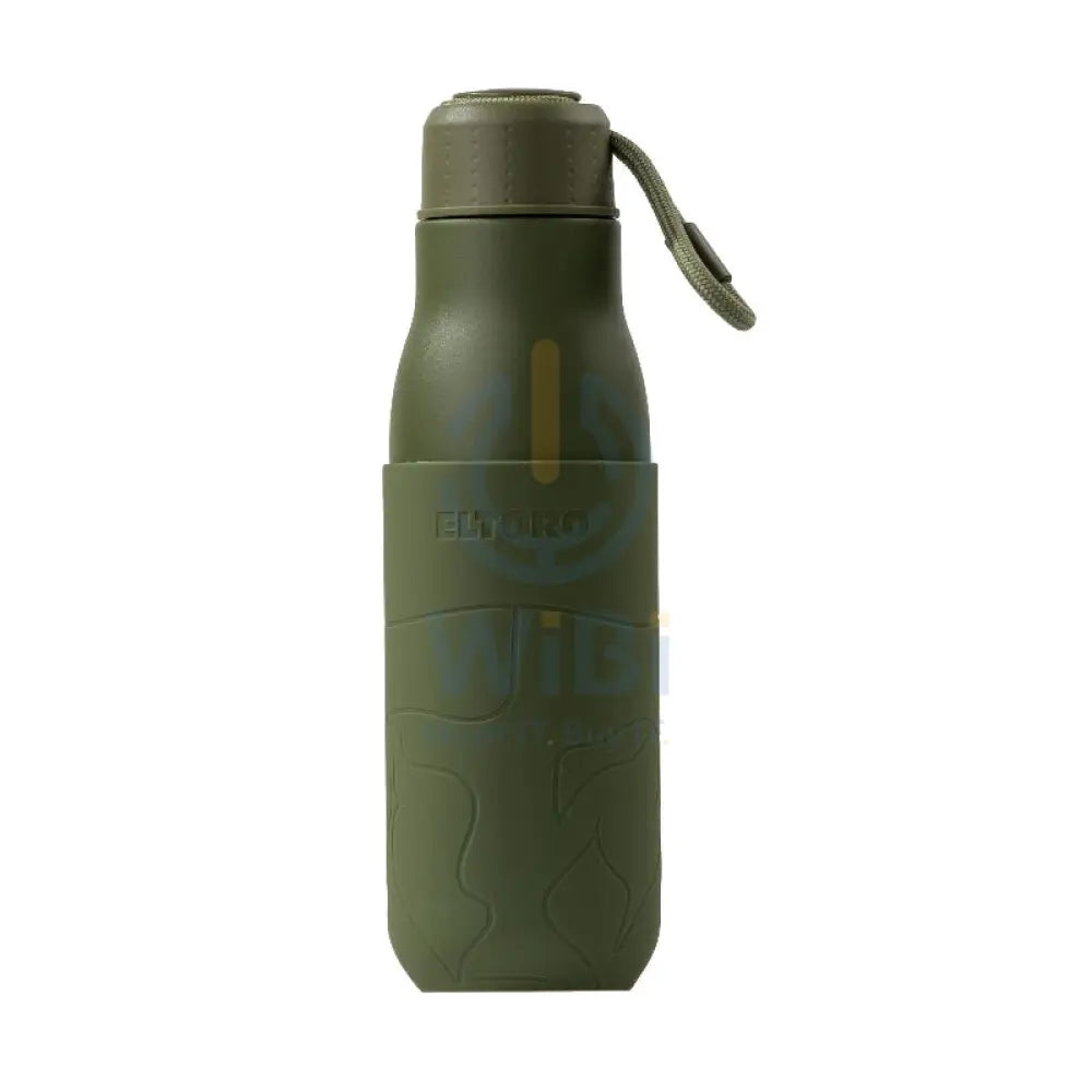 Eltoro Stainless Steel Bottle - 500ml / Olive with Olive Sleeve Accessories > Outdoor & Travel