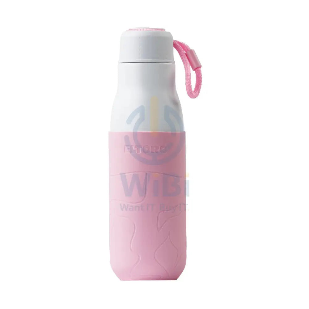 Eltoro Stainless Steel Bottle - 500ml / White with Pink Sleeve Accessories > Outdoor & Travel