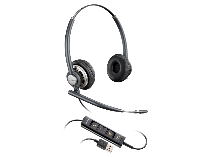 HP HP Poly EncorePro 725 Stereo Headset TAA - On-Ear / USB-A