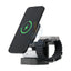 Energea MagCube 3 IN 1 Foldable Magsafe Fast Wireless Charger Gunmetal Accessories > Power Adapters