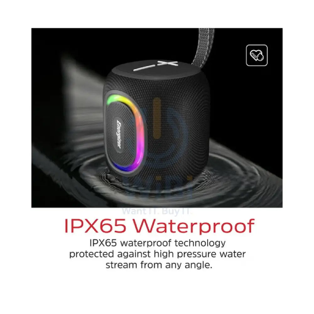 Energizer Bluetooth Speaker - 8W / RGB / Black Accessories > Audio > Speakers