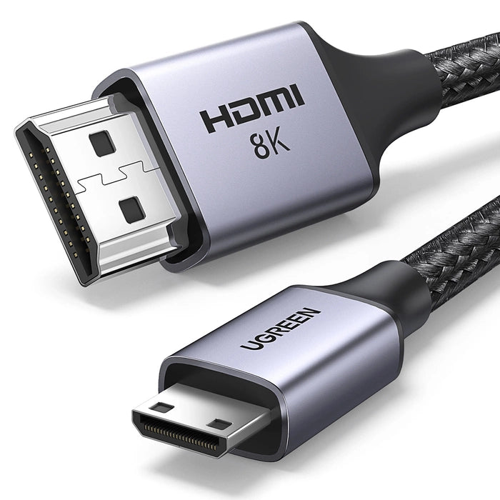 UGREEN Mini HDMI to HDMI 8K Cable - 1 Meter / Black