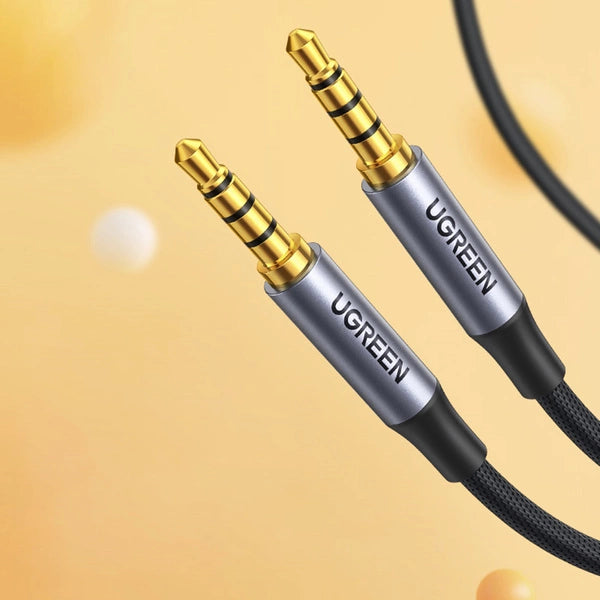 UGREEN 3.5mm 4-Pole M/M Audio Cable Alu Case - 3 Meter / Black