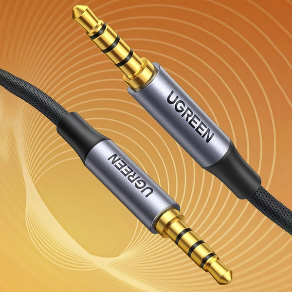 UGREEN 3.5mm 4-Pole M/M Audio Cable Alu Case - 3 Meter / Black