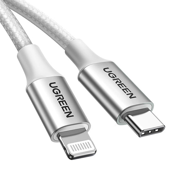 UGREEN USB-C to Lightning Cable - 1 Meter / Silver