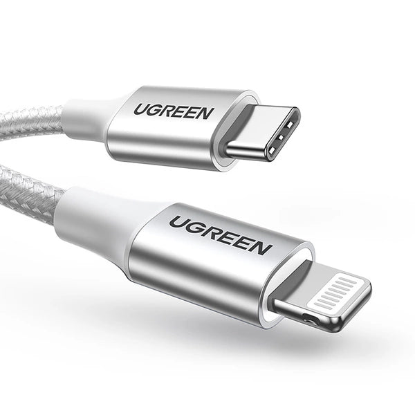 UGREEN USB-C to Lightning Cable - 1 Meter / Silver