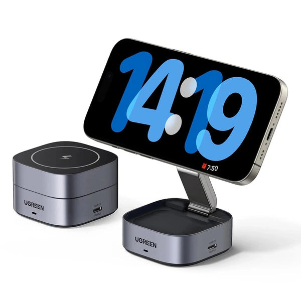 UGREEN  W526 3-In-1 MagSafe Wireless Charger - USB-C / Black