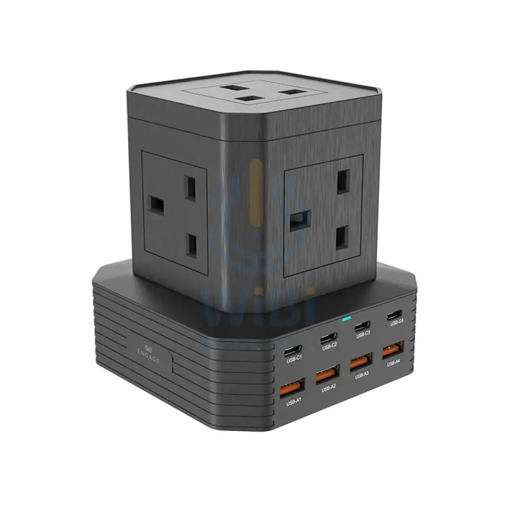 Engage 13 in 1 Ports GaN High Speed 65W Power Socket - Black Accessories > Power Adapters