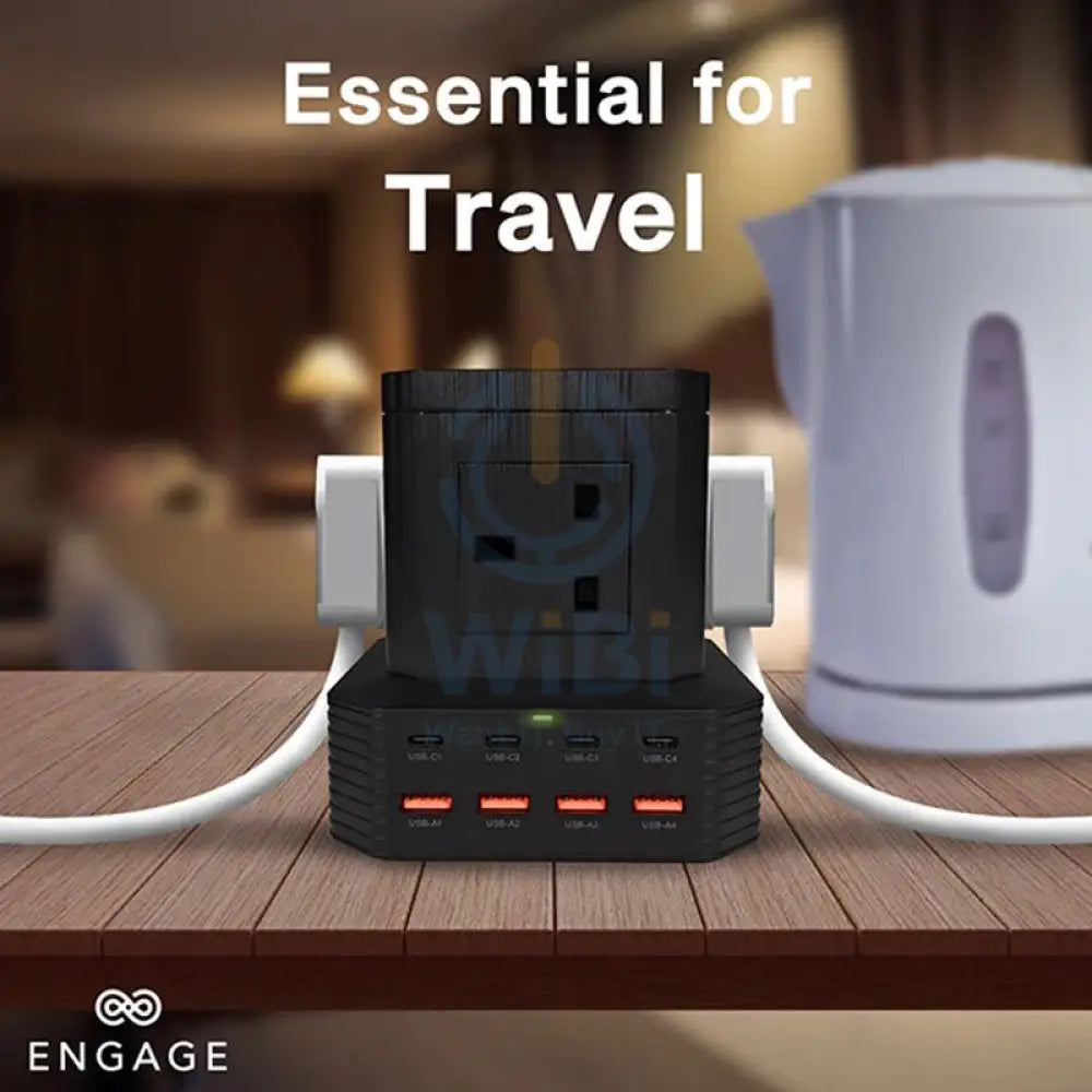 Engage 13 in 1 Ports GaN High Speed 65W Power Socket - Black Accessories > Power Adapters
