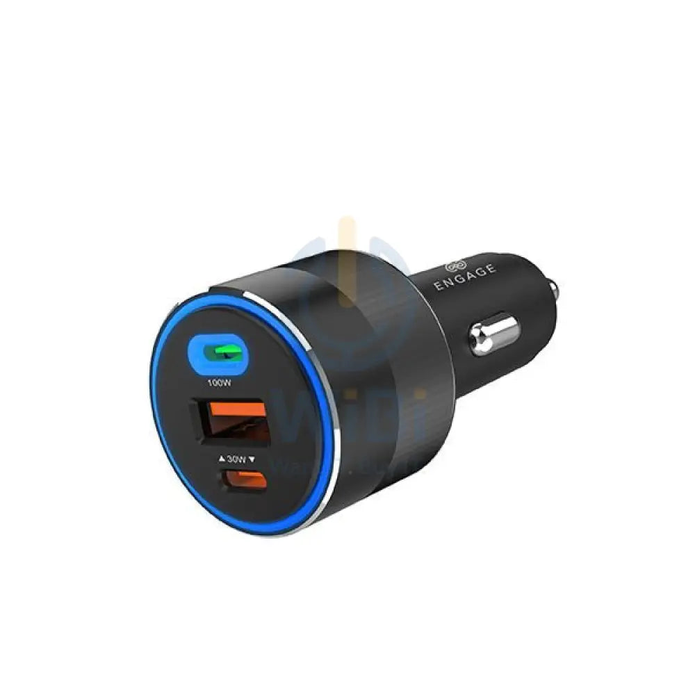 Engage 130W 3Port Car Charger - Black Accessories > Mobiles & Tablets > Mobiles > Car Chargers