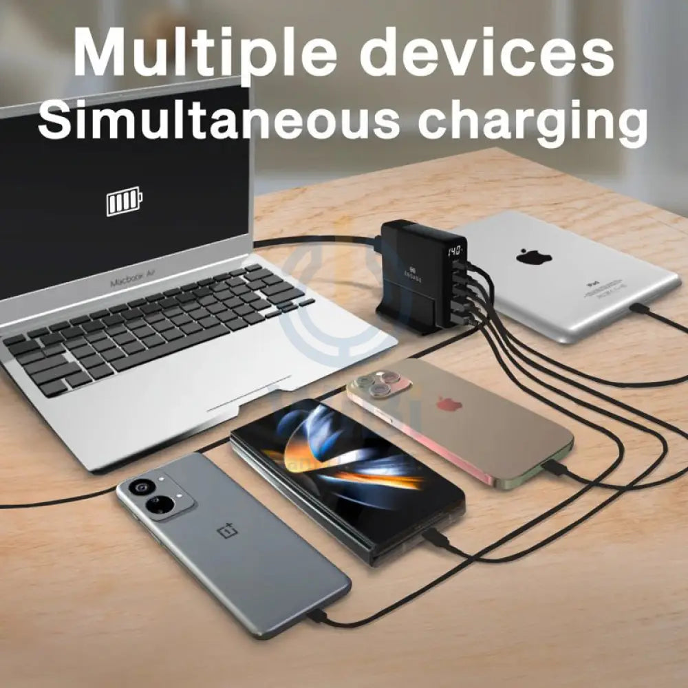 Engage 140W 5 Ports Desktop USB HUB - Black Accessories > Power Adapters