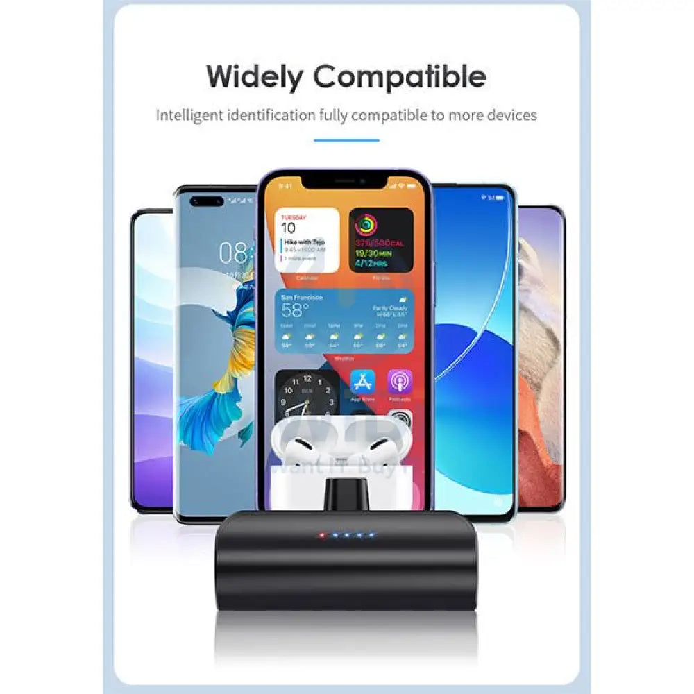 Engage 18W Ultra Compact 5000mAh 18W Pocket Power Bank with Torch for iPhone - Black Accessories > Power Bank